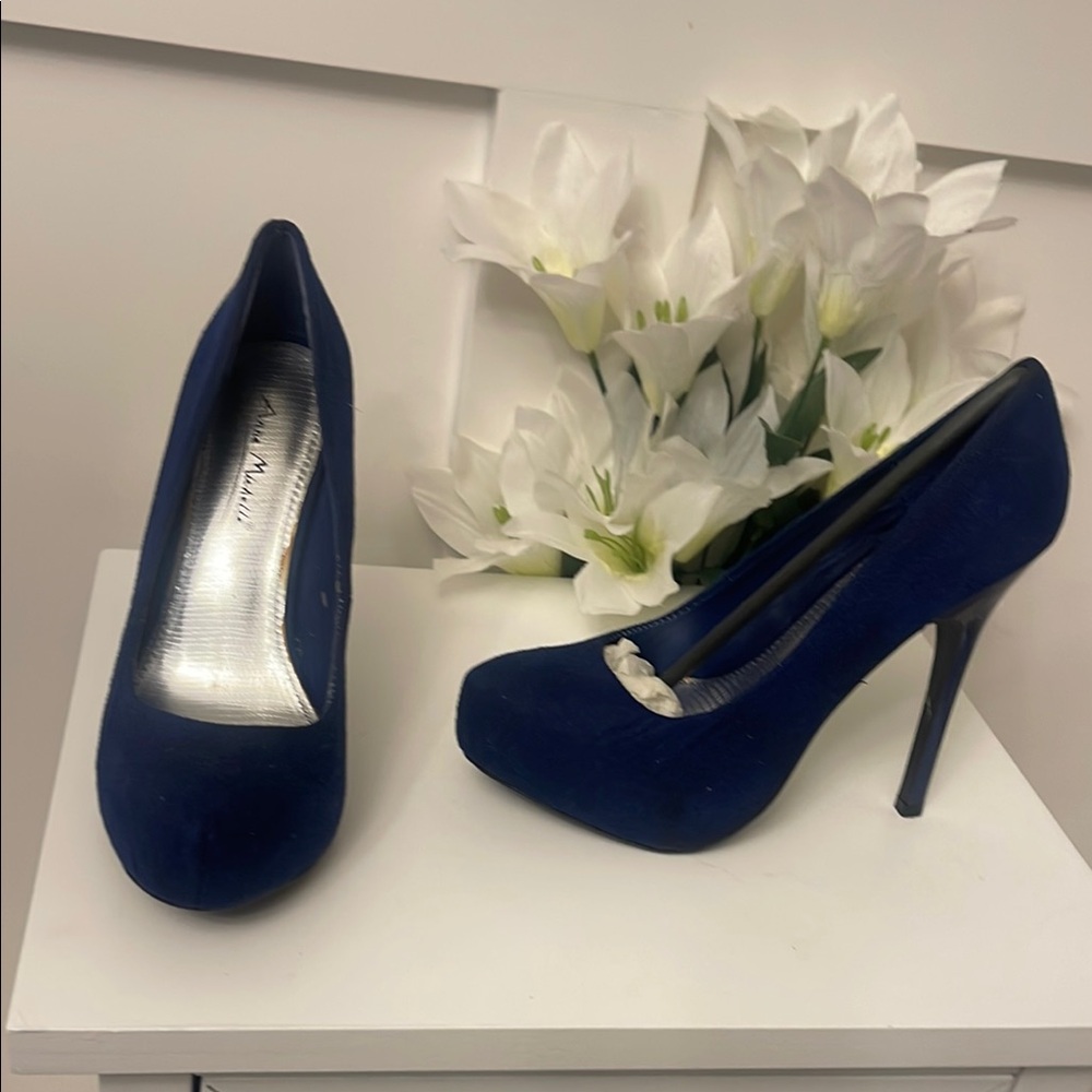 Elegant Blue High Heels